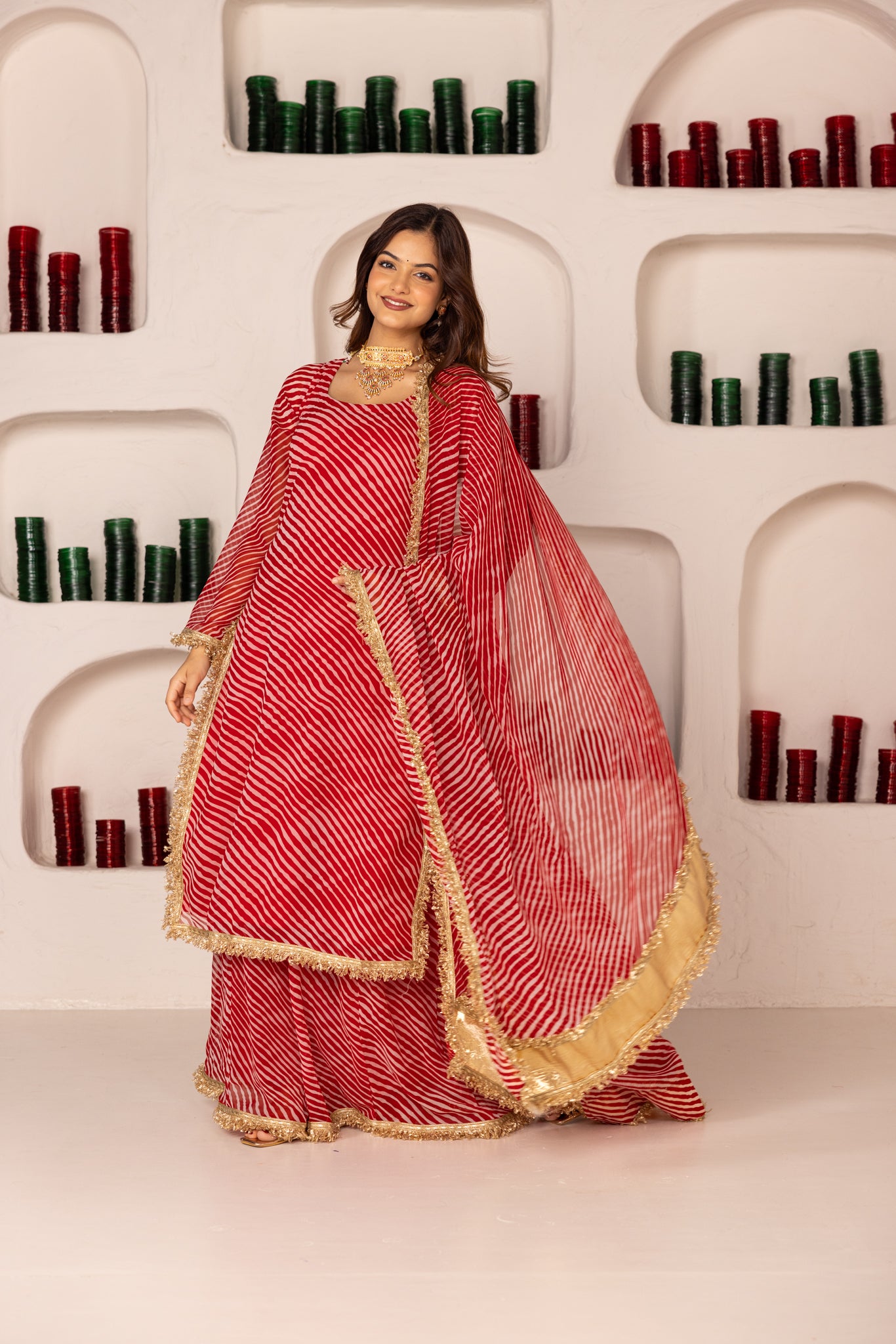 LAAL SHEHZADI SHARARA SET