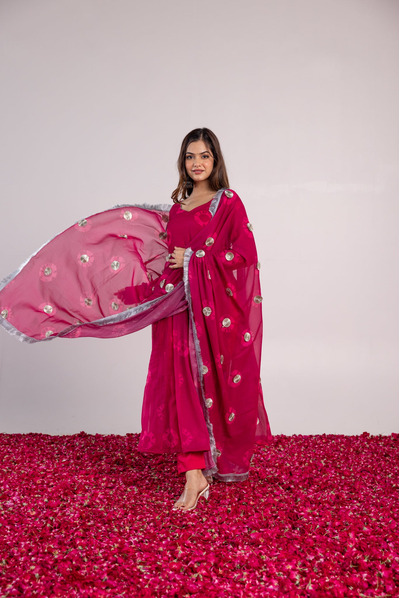 SHUBH GULAAL SUIT SET